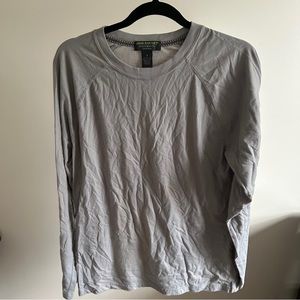 John Bartlett Gray Long sleeve Sleepwear Statement Shirt